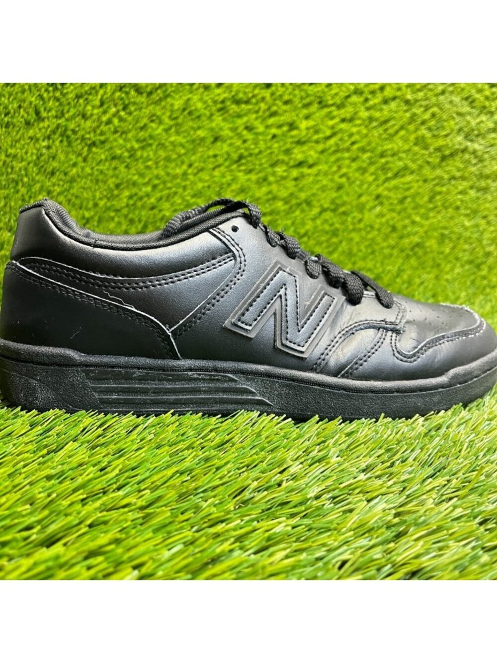 New‎ Balance 480 Mens Size 8 Black Athletic Lifestyle Lace Up Shoes Sneakers